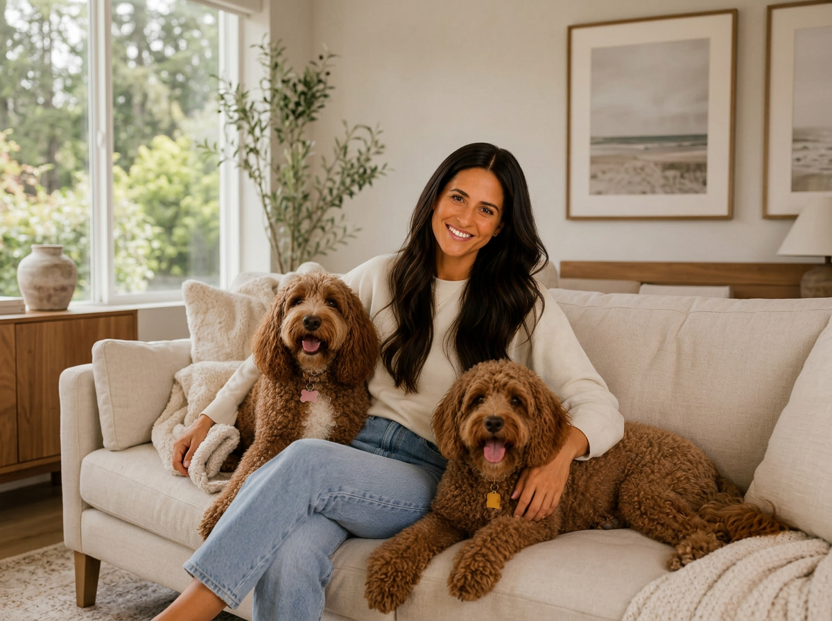 Kaitlynn Martins with Rosie and Lila