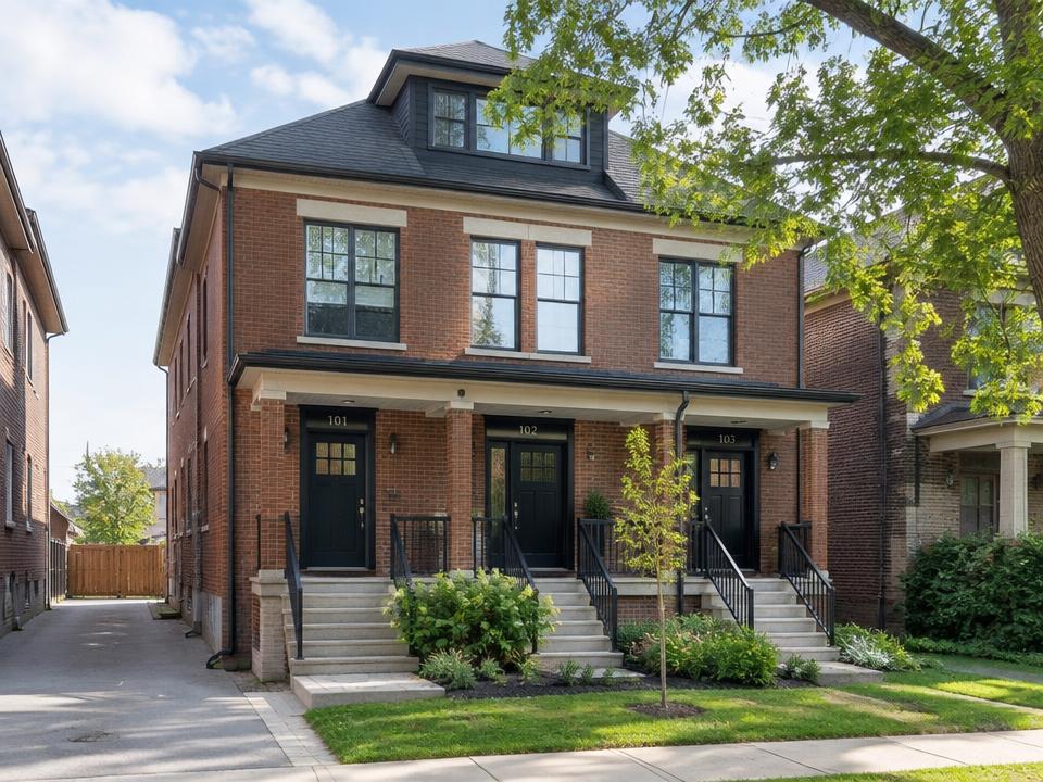 Multi-unit brick rental property in Toronto